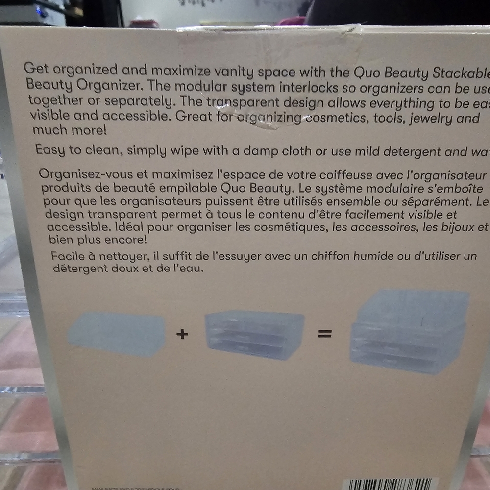 Quo Clear Stackable Makeup Organizer - Picture 5 of 7